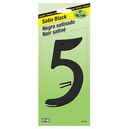 Address Number, Satin Black Zinc, 4-In., 