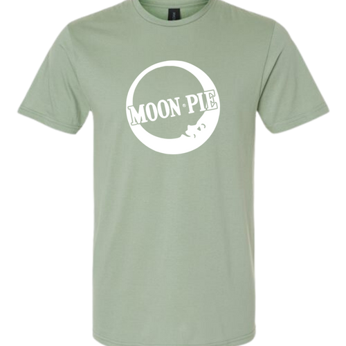 Moon Pie Comfy Faded Retro T-Shirt - Sage