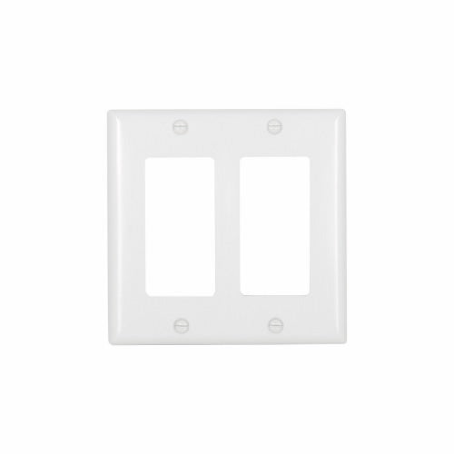 Eaton Cooper Wiring Standard Size Decorator Wallplate, White