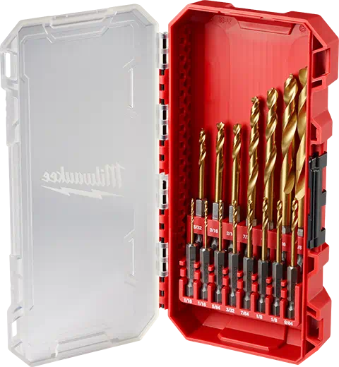 Milwaukee® SHOCKWAVE Impact Duty™ RED HELIX™ Titanium Drill Bit Set - 15PC (15Pc)