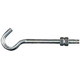 Hook Bolt, Stainless Steel, 5/16 x 5-In.