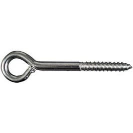 Lag Screw Eye, Stainless Steel, 3/8 x 4-1/2-In.