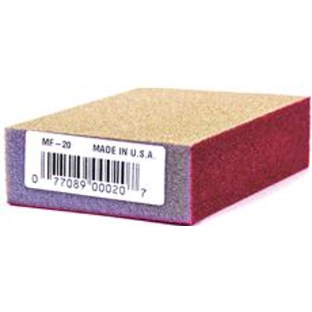 Linzer Blue Dolphin Sanding Sponge, Medium/fine, 4 In. X 2-5/8 In., 1 In. Thickness (4