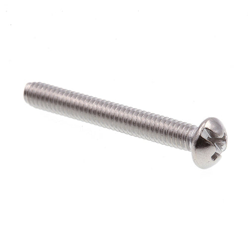 Prime-Line Machine Screws Round Head Phillips/Slotted Combination Drive Grade 18-8 Stainless Steel