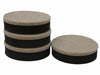 Shepherd Hardware 2-1/2-Inch Reusable, Round, Heavy Duty FeltGard Slider Pads, 4-Pack