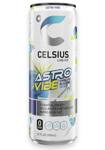 Celsius Sparkling Astro Vibe Blue Razz Energy Drink