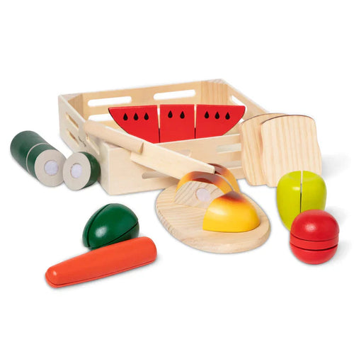 Melissa & Doug Cutting Food - Wooden Play Food