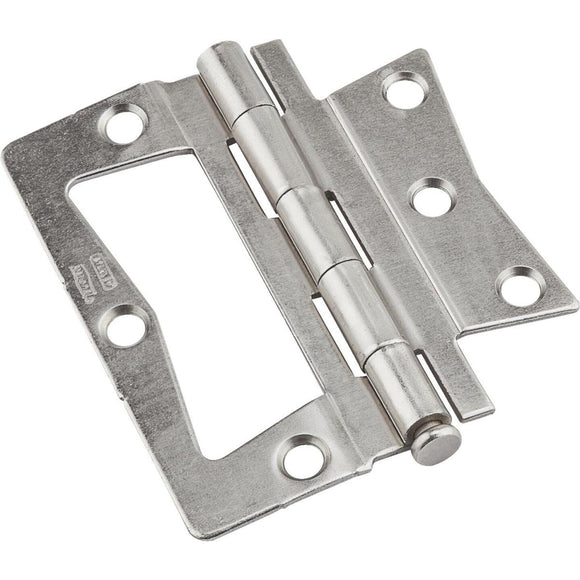 National 3.5 In. Satin Nickel Surface Mount Bi-Fold Door Hinge