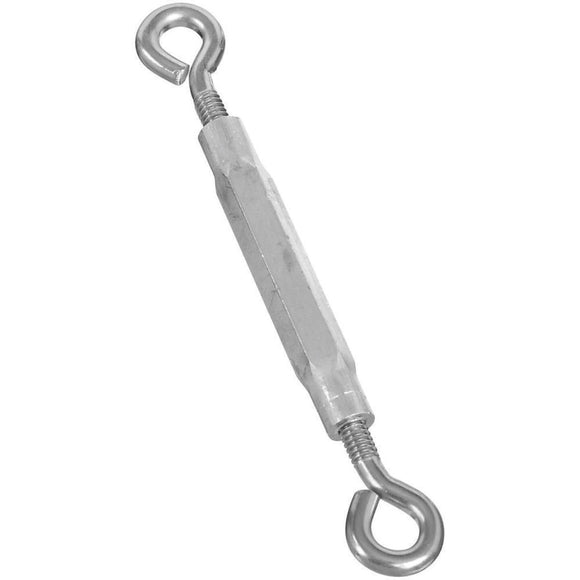 National 1/4 In. x 7-1/2 In. Stainless Steel Hook & Eye Turnbuckle (5 Ct.)