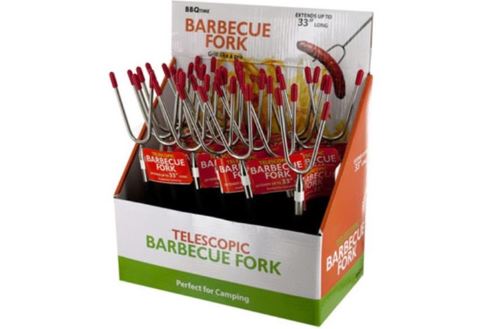 Telescopic Barbecue Fork Countertop Display (Extends up to 33