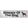 Hy-Ko 2 x 8 inch Beware of the Dog Self-adhesive Window/Door Sticker Sign