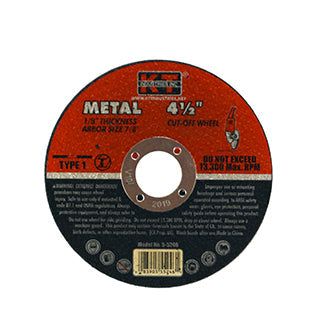 K-T Industries Cutting Wheel 4-1/2 X 1/8 X 7/8