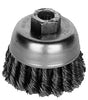 K-T Industries 4 Knot Cup Brush 5/8-11