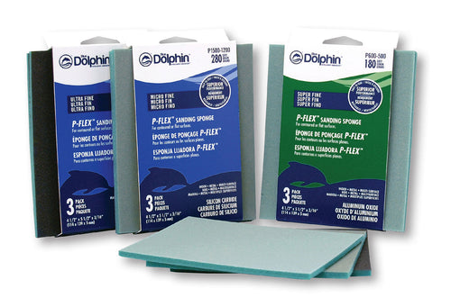 Blue Dolphin P-FLEX™ Sanding Pads 180 Grit 5-1/2” x 4-1/2” (5-1/2” x 4-1/2”)